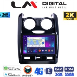 LM Digital - LM ZD8158 GPS Οθόνη OEM Multimedia Αυτοκινήτου για DACIA DUSTER 2013>2019 (CarPlay/AndroidAuto/BT/GPS/WIFI/GPRS)