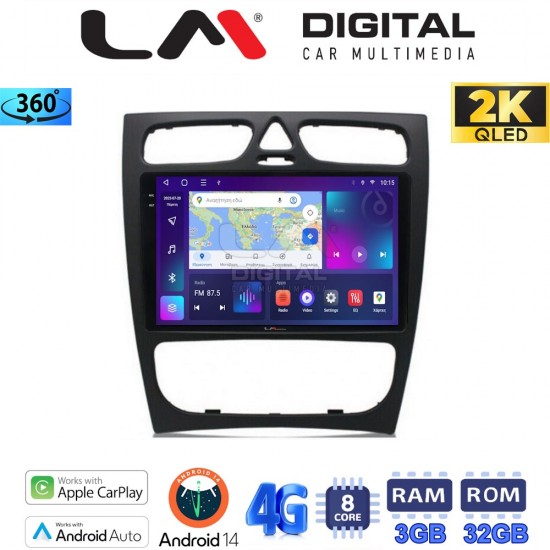 LM Digital - LM ZD8171 GPS Οθόνη OEM Multimedia Αυτοκινήτου για MERCEDES C (W203) - CLK (W208) (CarPlay/AndroidAuto/BT/GPS/WIFI/GPRS)