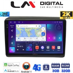 LM Digital - LM ZD8194 GPS Οθόνη OEM Multimedia Αυτοκινήτου για Fiat Ducato - Citroen Jumper - Peugeot Partner 2012> Μόνο αν έχει εργοστασιακό μηχάνημα (CarPlay/AndroidAuto/BT/GPS/WIFI/GPRS)