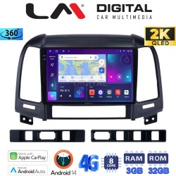LM Digital - LM ZD8239 GPS Οθόνη OEM Multimedia Αυτοκινήτου για Hyundai SantaFe 2006 > 2013 (CarPlay/AndroidAuto/BT/GPS/WIFI/GPRS)