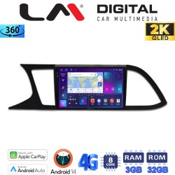LM Digital - LM ZD8306 GPS Οθόνη OEM Multimedia Αυτοκινήτου για SEAT LEON 2012> (CarPlay/AndroidAuto/BT/GPS/WIFI/GPRS)