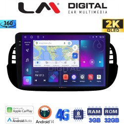 LM Digital - LM ZD8315B GPS Οθόνη OEM Multimedia Αυτοκινήτου για Fiat 500 2007 > 2016 (CarPlay/AndroidAuto/BT/GPS/WIFI/GPRS)