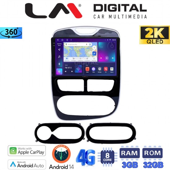 LM Digital - LM ZD8320 GPS Οθόνη OEM Multimedia Αυτοκινήτου για RENAULT CLIO 2012 > 2015 (CarPlay/AndroidAuto/BT/GPS/WIFI/GPRS)