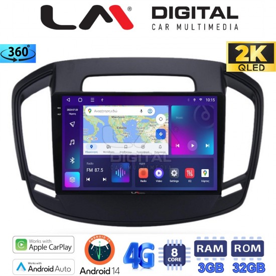 LM Digital - LM ZD8338 GPS Οθόνη OEM Multimedia Αυτοκινήτου για OPEL INSIGNIA 2014> (CarPlay/AndroidAuto/BT/GPS/WIFI/GPRS)
