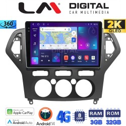 LM Digital - LM ZD8367A GPS Οθόνη OEM Multimedia Αυτοκινήτου για FORD MONDEO 2007 > 2010 (CarPlay/AndroidAuto/BT/GPS/WIFI/GPRS)