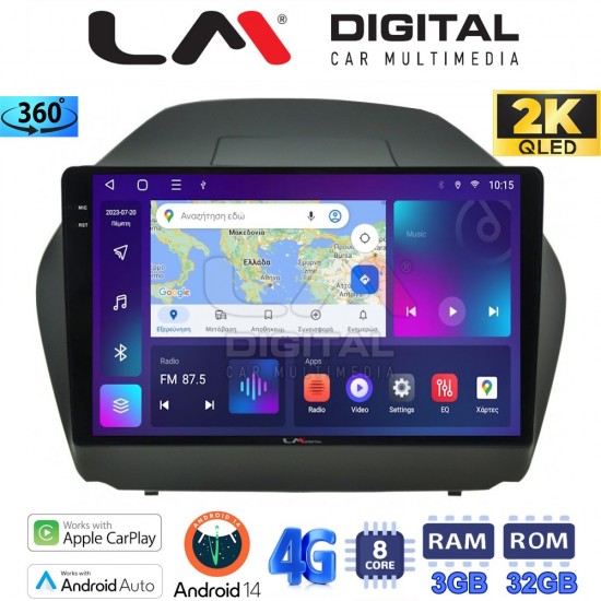 LM Digital - LM ZD8414 GPS Οθόνη OEM Multimedia Αυτοκινήτου για HYUNDAI IX35 2009>2015 (CarPlay/AndroidAuto/BT/GPS/WIFI/GPRS)