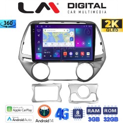 LM Digital - LM ZD8839 GPS Οθόνη OEM Multimedia Αυτοκινήτου για HYUNDAI i20 2008>2013 (CarPlay/AndroidAuto/BT/GPS/WIFI/GPRS)