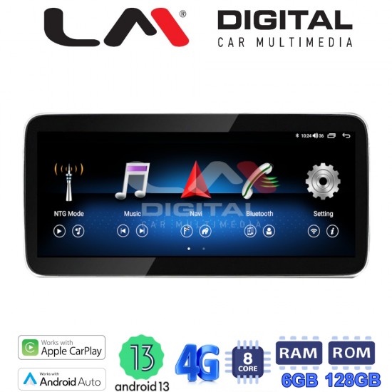 LM Digital - LM GH6 337 N45 Οθόνη OEM Multimedia Αυτοκινήτου για Mercedes A Class/ CLA Class (W176) 2013 > 2017 (CarPlay/AndroidAuto/BT/GPS/WIFI/GPRS)