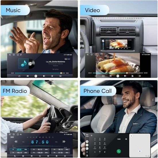 LM Digital - LM V4555 GPS Οθόνη OEM Multimedia Αυτοκινήτου για Universal 1Din (CarPlay/AndroidAuto/BT/GPS/WIFI/GPRS)