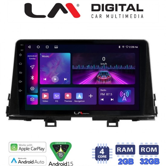 LM Digital - LM ZA4796 GPS Οθόνη OEM Multimedia Αυτοκινήτου για Kia Piccanto 2021> (CarPlay/AndroidAuto/BT/GPS/WIFI/GPRS)
