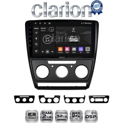 CLARION GL31005B Οθόνη OEM Multimedia Αυτοκινήτου για Skoda Octavia 2005 > 2012 (CarPlay/AndroidAuto/BT/GPS/WIFI/GPRS)