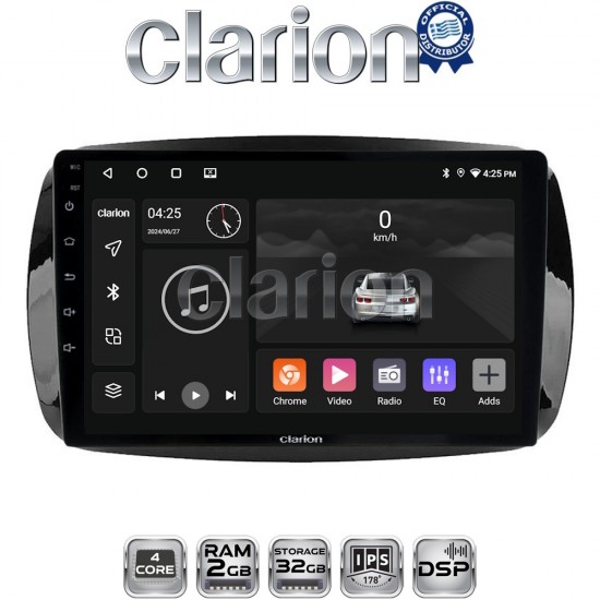 CLARION GL31029 Οθόνη OEM Multimedia Αυτοκινήτου για SMART ForTwo 2015> (CarPlay/AndroidAuto/BT/GPS/WIFI/GPRS)