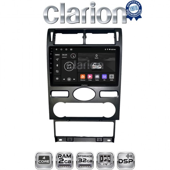 CLARION GL31104 Οθόνη OEM Multimedia Αυτοκινήτου για Ford Mondeo 2003 > 2006 (CarPlay/AndroidAuto/BT/GPS/WIFI/GPRS)