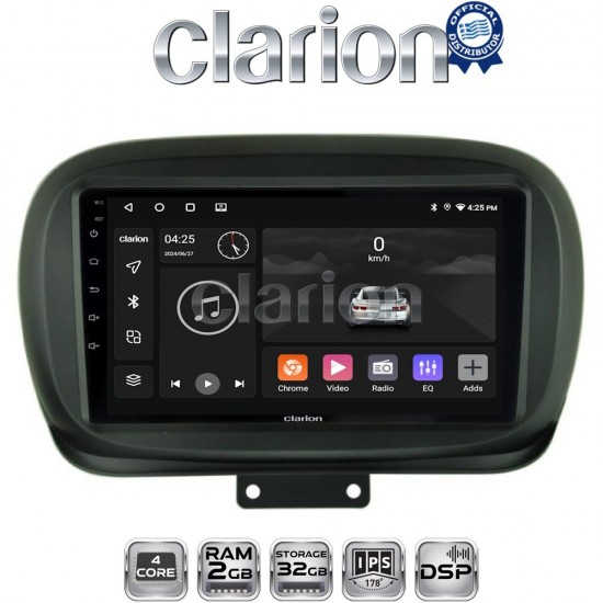 CLARION GL31199 Οθόνη OEM Multimedia Αυτοκινήτου για FIAT 500X 2014> (CarPlay/AndroidAuto/BT/GPS/WIFI/GPRS)
