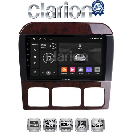 CLARION GL31220C Οθόνη OEM Multimedia Αυτοκινήτου για MERCEDES S W220 1998 > 2005 (CarPlay/AndroidAuto/BT/GPS/WIFI/GPRS)