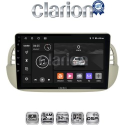 CLARION GL31315 Οθόνη OEM Multimedia Αυτοκινήτου για Fiat 500 2007 > 2016 (CarPlay/AndroidAuto/BT/GPS/WIFI/GPRS)