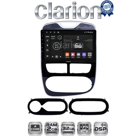 CLARION GL31320 Οθόνη OEM Multimedia Αυτοκινήτου για RENAULT CLIO 2012 > 2015 (CarPlay/AndroidAuto/BT/GPS/WIFI/GPRS)