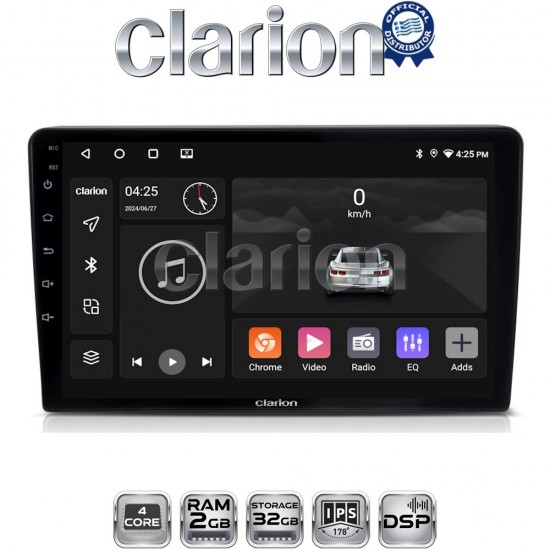 CLARION GL31331 Οθόνη OEM Multimedia Αυτοκινήτου για CITROEN BERLINGO - PEUGEOT PARTNER 2008>2018 (CarPlay/AndroidAuto/BT/GPS/WIFI/GPRS)