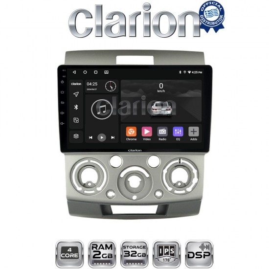 CLARION GL31360 Οθόνη OEM Multimedia Αυτοκινήτου για MAZDA BT 50 & FORD RANGER 2006>2011 (CarPlay/AndroidAuto/BT/GPS/WIFI/GPRS)