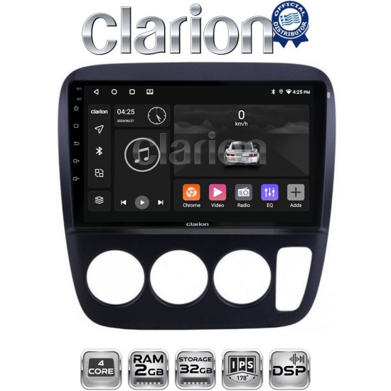 CLARION GL31376A Οθόνη OEM Multimedia Αυτοκινήτου για HONDA CRV 1996-2006 (CarPlay/AndroidAuto/BT/GPS/WIFI/GPRS)