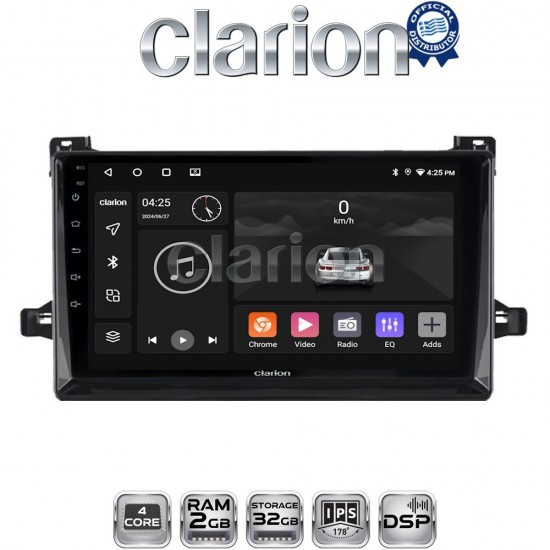 CLARION GL31562 Οθόνη OEM Multimedia Αυτοκινήτου για TOYOTA PRIUS 2016> (CarPlay/AndroidAuto/BT/GPS/WIFI/GPRS)