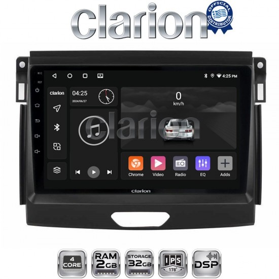 CLARION GL31574 Οθόνη OEM Multimedia Αυτοκινήτου για Ford Ranger 2015 > 2020 (CarPlay/AndroidAuto/BT/GPS/WIFI/GPRS)