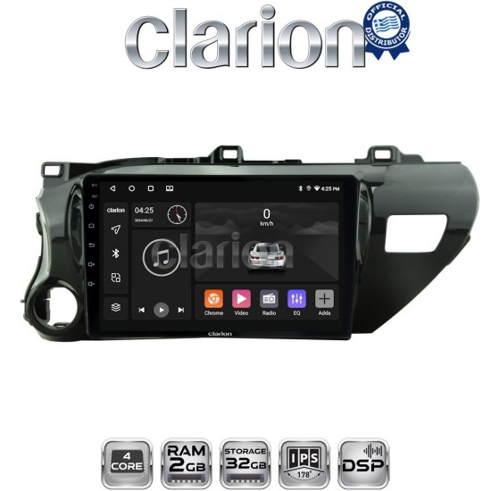 CLARION GL31588 Οθόνη OEM Multimedia Αυτοκινήτου για TOYOTA HILUX 2017> (CarPlay/AndroidAuto/BT/GPS/WIFI/GPRS)