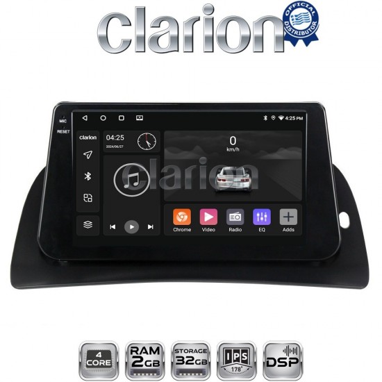 CLARION GL31707 Οθόνη OEM Multimedia Αυτοκινήτου για Renault Kangoo 2011 > 2021 (CarPlay/AndroidAuto/BT/GPS/WIFI/GPRS)