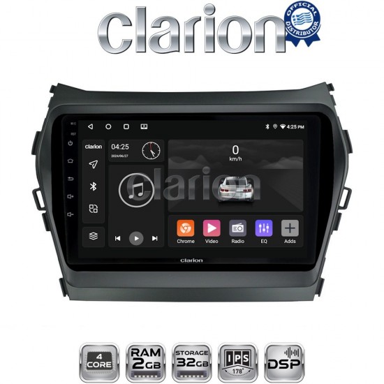 CLARION GL31309 Οθόνη OEM Multimedia Αυτοκινήτου για HY SANTA FE 2013 > 2017 HY IX45 (CarPlay/AndroidAuto/BT/GPS/WIFI/GPRS)