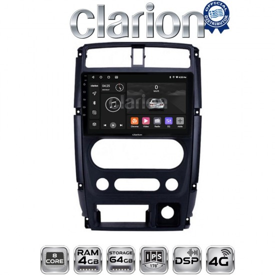 CLARION GL72186 Οθόνη OEM Multimedia Αυτοκινήτου για SUZUKI JIMNY 2007 > 2018 (CarPlay/AndroidAuto/BT/GPS/WIFI/GPRS)