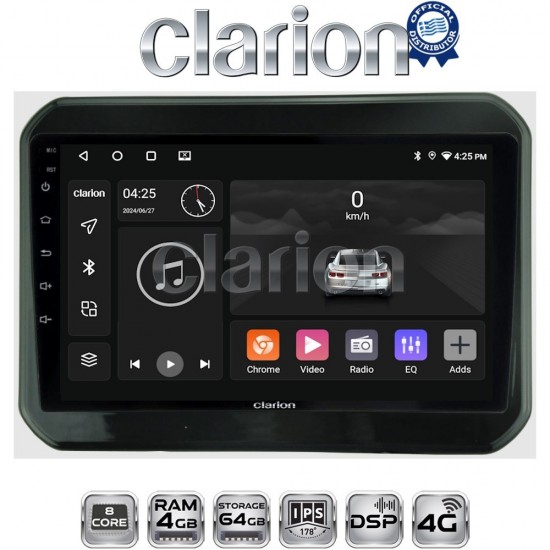 CLARION GL72232 Οθόνη OEM Multimedia Αυτοκινήτου για SUZUKI IGNIS 2016> (CarPlay/AndroidAuto/BT/GPS/WIFI/GPRS)