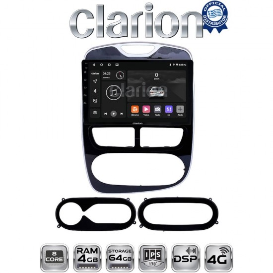 CLARION GL72320 Οθόνη OEM Multimedia Αυτοκινήτου για RENAULT CLIO 2012 > 2015 (CarPlay/AndroidAuto/BT/GPS/WIFI/GPRS)