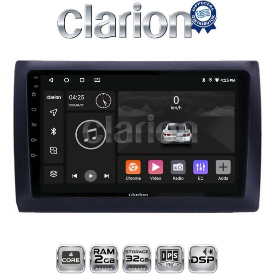 CLARION GL31466 Οθόνη OEM Multimedia Αυτοκινήτου για Fiat Stilo 2001 > 2007 (CarPlay/AndroidAuto/BT/GPS/WIFI/GPRS)