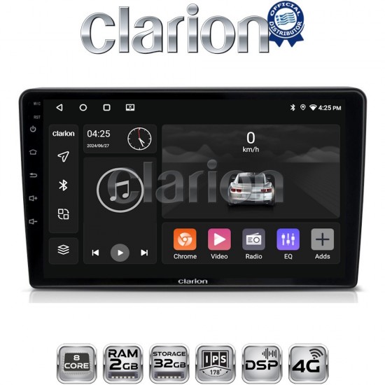 CLARION GL71019 Οθόνη OEM Multimedia Αυτοκινήτου για Opel AstraH, CorsaD, Suzuki Ignis (CarPlay/AndroidAuto/BT/GPS/WIFI/GPRS)