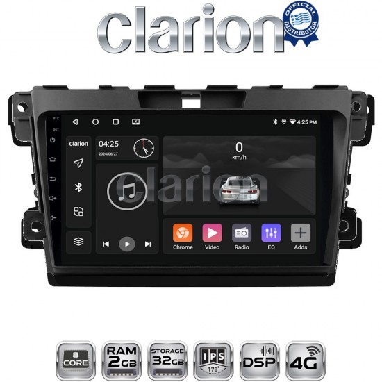 CLARION GL71097 Οθόνη OEM Multimedia Αυτοκινήτου για MAZDA CX7 2006> (CarPlay/AndroidAuto/BT/GPS/WIFI/GPRS)
