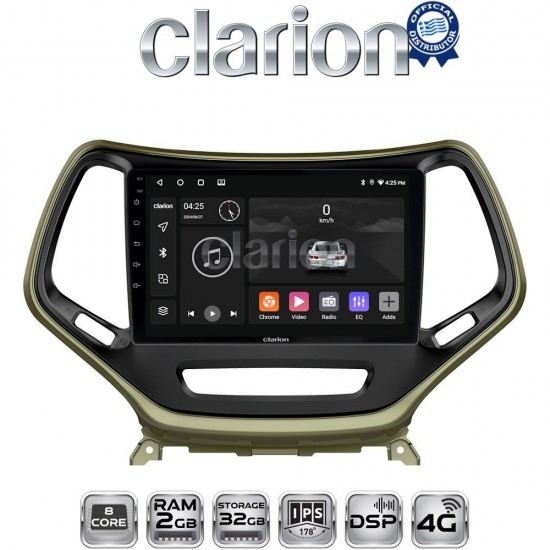 CLARION GL71119 Οθόνη OEM Multimedia Αυτοκινήτου για JEEP CHEROKEE 2014> (CarPlay/AndroidAuto/BT/GPS/WIFI/GPRS)