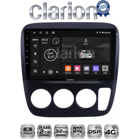 CLARION GL71376A Οθόνη OEM Multimedia Αυτοκινήτου για HONDA CRV 1996-2006 (CarPlay/AndroidAuto/BT/GPS/WIFI/GPRS)