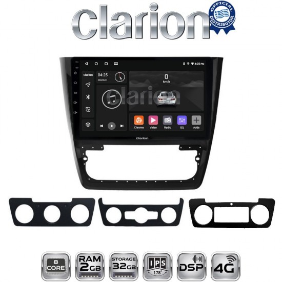 CLARION GL71482 Οθόνη OEM Multimedia Αυτοκινήτου για SKODA YETI 2014> (CarPlay/AndroidAuto/BT/GPS/WIFI/GPRS)