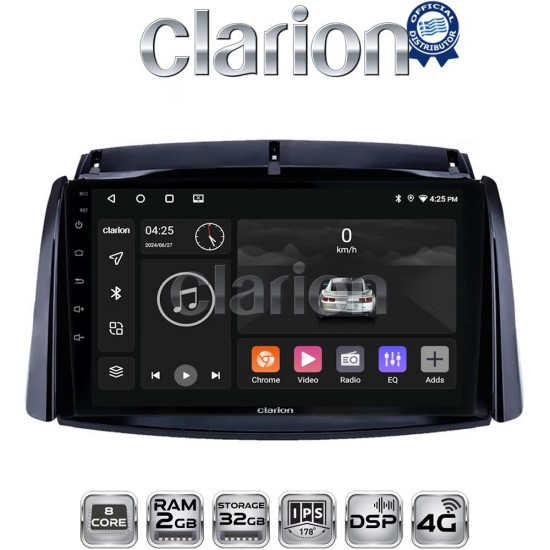 CLARION GL71498 Οθόνη OEM Multimedia Αυτοκινήτου για Renault Koleos 2006>2017 (CarPlay/AndroidAuto/BT/GPS/WIFI/GPRS)