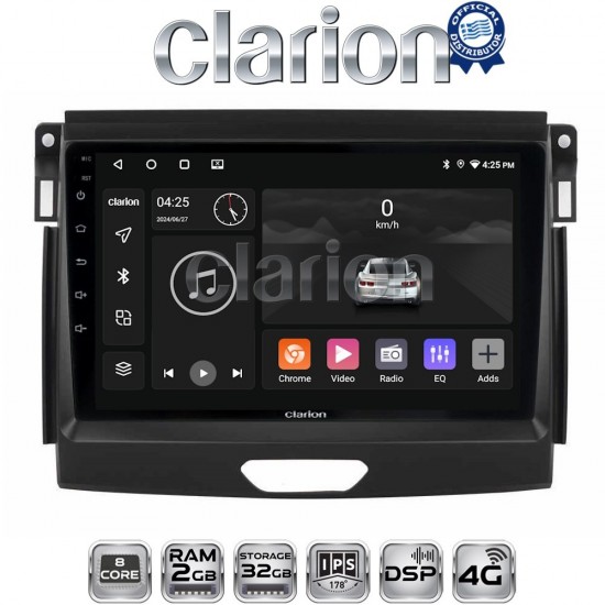 CLARION GL71574 Οθόνη OEM Multimedia Αυτοκινήτου για Ford Ranger 2015 > 2020 (CarPlay/AndroidAuto/BT/GPS/WIFI/GPRS)