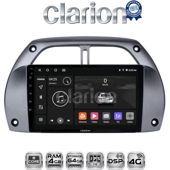 CLARION GL72071 Οθόνη OEM Multimedia Αυτοκινήτου για Toyota Rav 4 2001 > 2006 (CarPlay/AndroidAuto/BT/GPS/WIFI/GPRS)