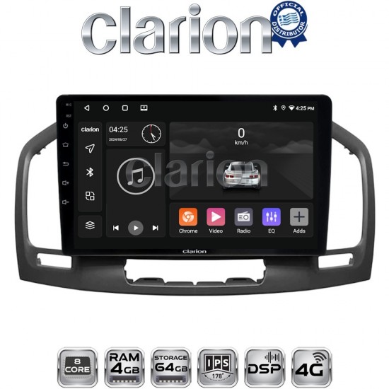 CLARION GL72114 Οθόνη OEM Multimedia Αυτοκινήτου για OPEL INSIGNIA 2007-2013 (CarPlay/AndroidAuto/BT/GPS/WIFI/GPRS)