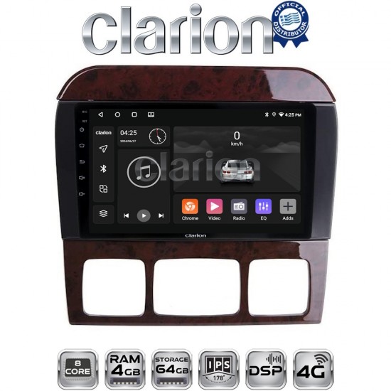 CLARION GL72220C Οθόνη OEM Multimedia Αυτοκινήτου για MERCEDES S W220 1998 > 2005 (CarPlay/AndroidAuto/BT/GPS/WIFI/GPRS)