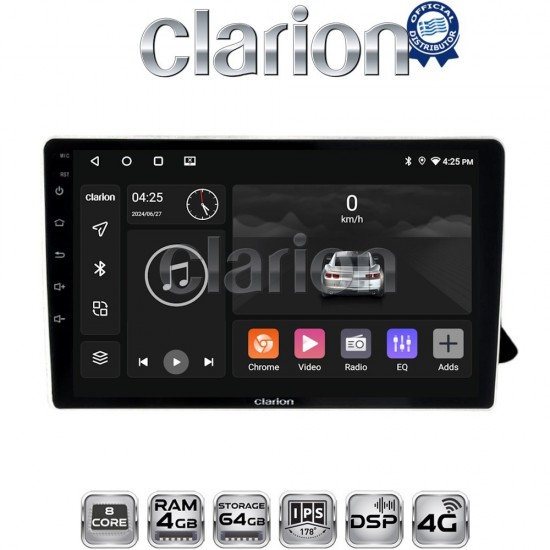CLARION GL72310 Οθόνη OEM Multimedia Αυτοκινήτου για AUDI A4 2008 > 2013 (CarPlay/AndroidAuto/BT/GPS/WIFI/GPRS)