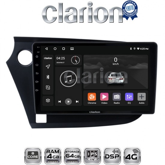 CLARION GL72381 Οθόνη OEM Multimedia Αυτοκινήτου για HONDA INSIGHT 2009>2014 (CarPlay/AndroidAuto/BT/GPS/WIFI/GPRS)