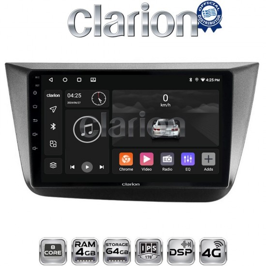 CLARION GL72490 Οθόνη OEM Multimedia Αυτοκινήτου για Seat Altea 2004 > 2015 (CarPlay/AndroidAuto/BT/GPS/WIFI/GPRS)