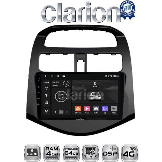CLARION GL72589 Οθόνη OEM Multimedia Αυτοκινήτου για DAEWOO SPARK 2009>2016 (CarPlay/AndroidAuto/BT/GPS/WIFI/GPRS)