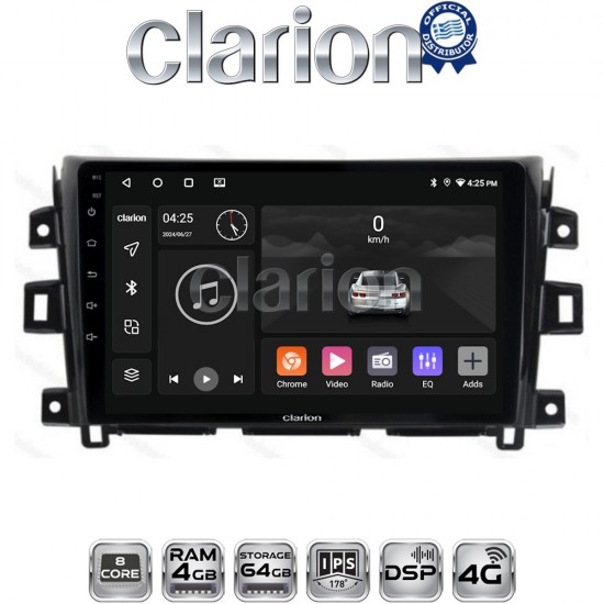CLARION GL72716 Οθόνη OEM Multimedia Αυτοκινήτου για Nissan Navara D23 2016> (CarPlay/AndroidAuto/BT/GPS/WIFI/GPRS)