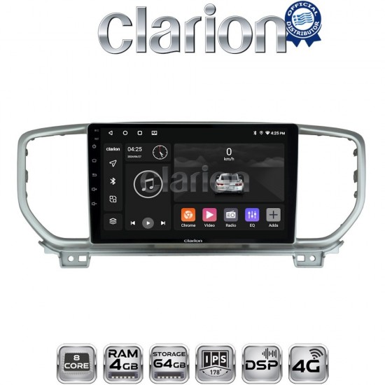 CLARION GL72938 Οθόνη OEM Multimedia Αυτοκινήτου για KIA SPORTAGE 2019> (CarPlay/AndroidAuto/BT/GPS/WIFI/GPRS)
