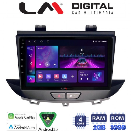 LM Digital - LM ZA4664 GPS Οθόνη OEM Multimedia Αυτοκινήτου για Opel Crossland-Grandland 2017 > (CarPlay/AndroidAuto/BT/GPS/WIFI/GPRS)